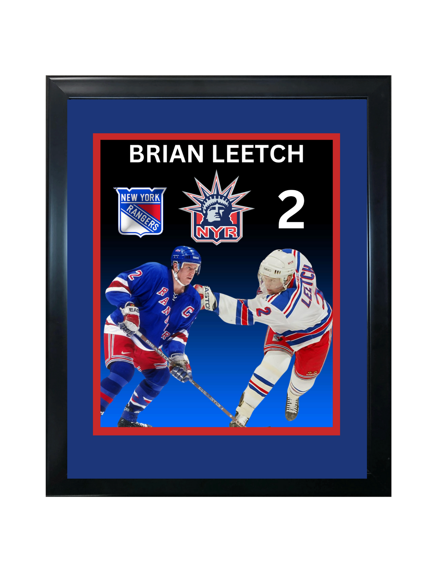 BRIAN LEETCH 11X14 FRAMED PHOTO