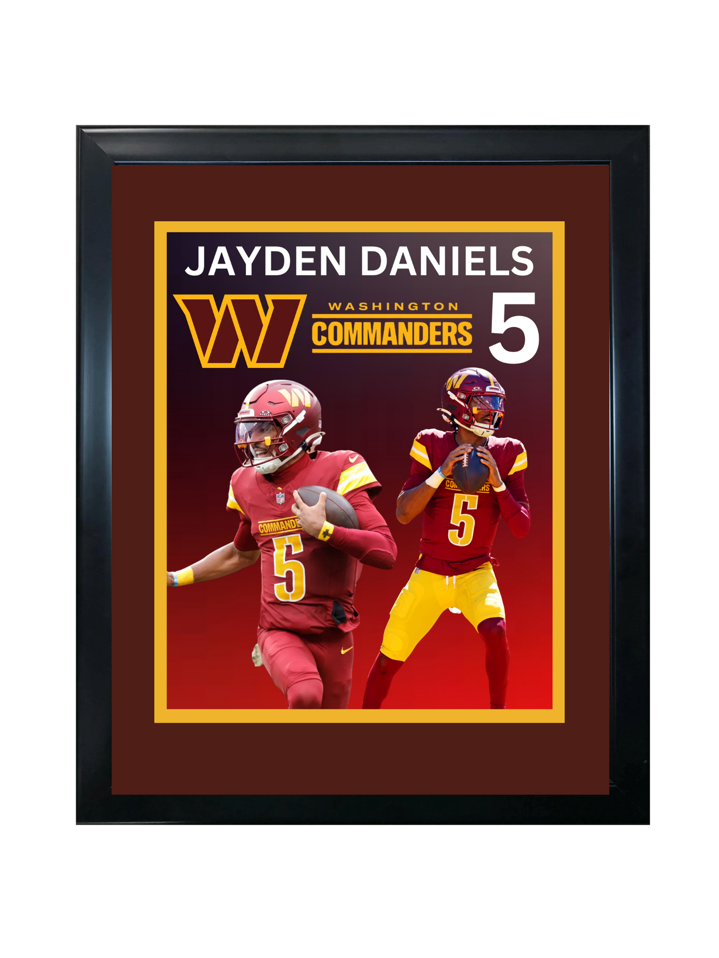 JAYDEN DANIELS 11X14 FRAMED PHOTO