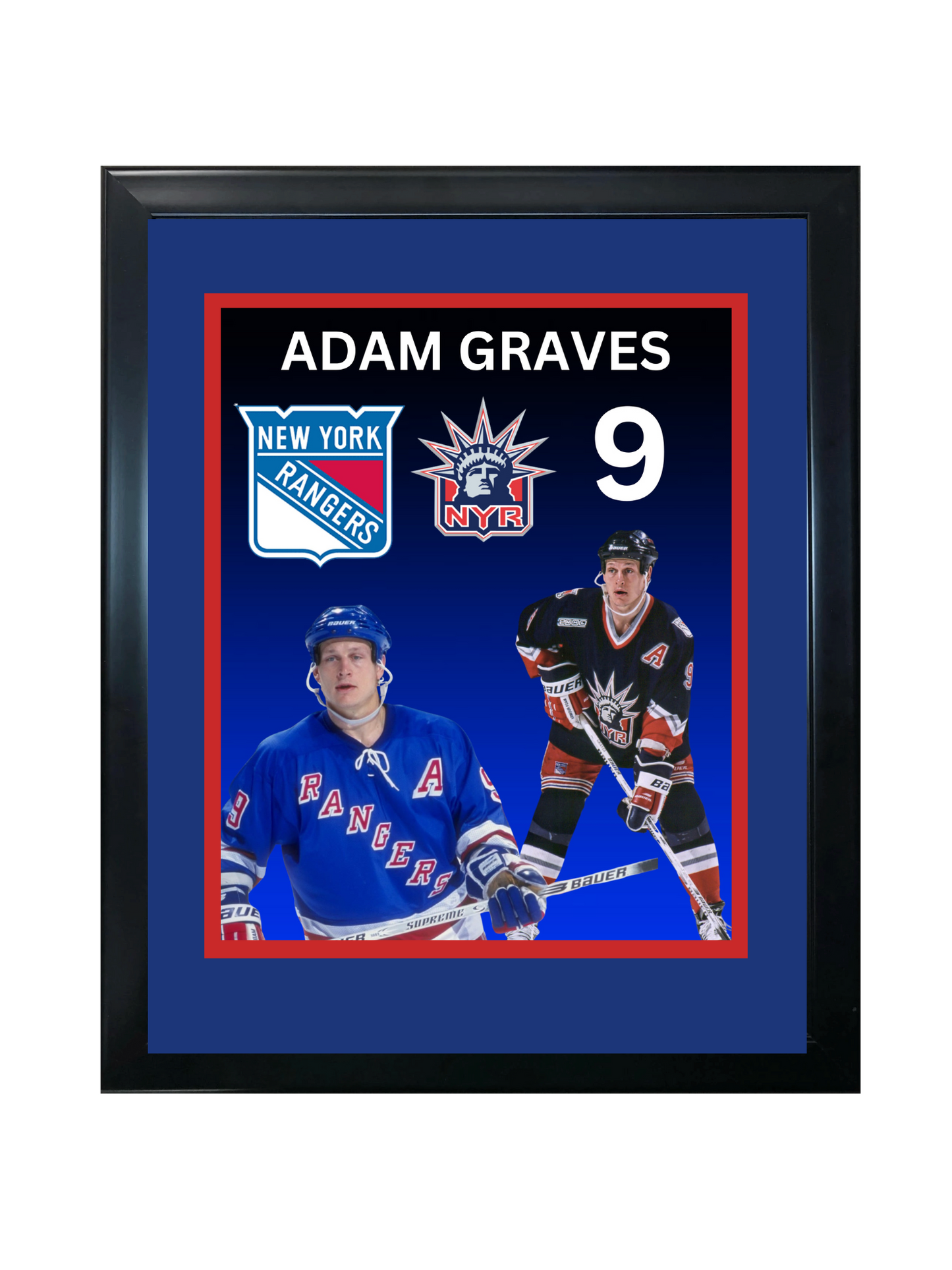 ADAM GRAVES 11X14 FRAMED PHOTO
