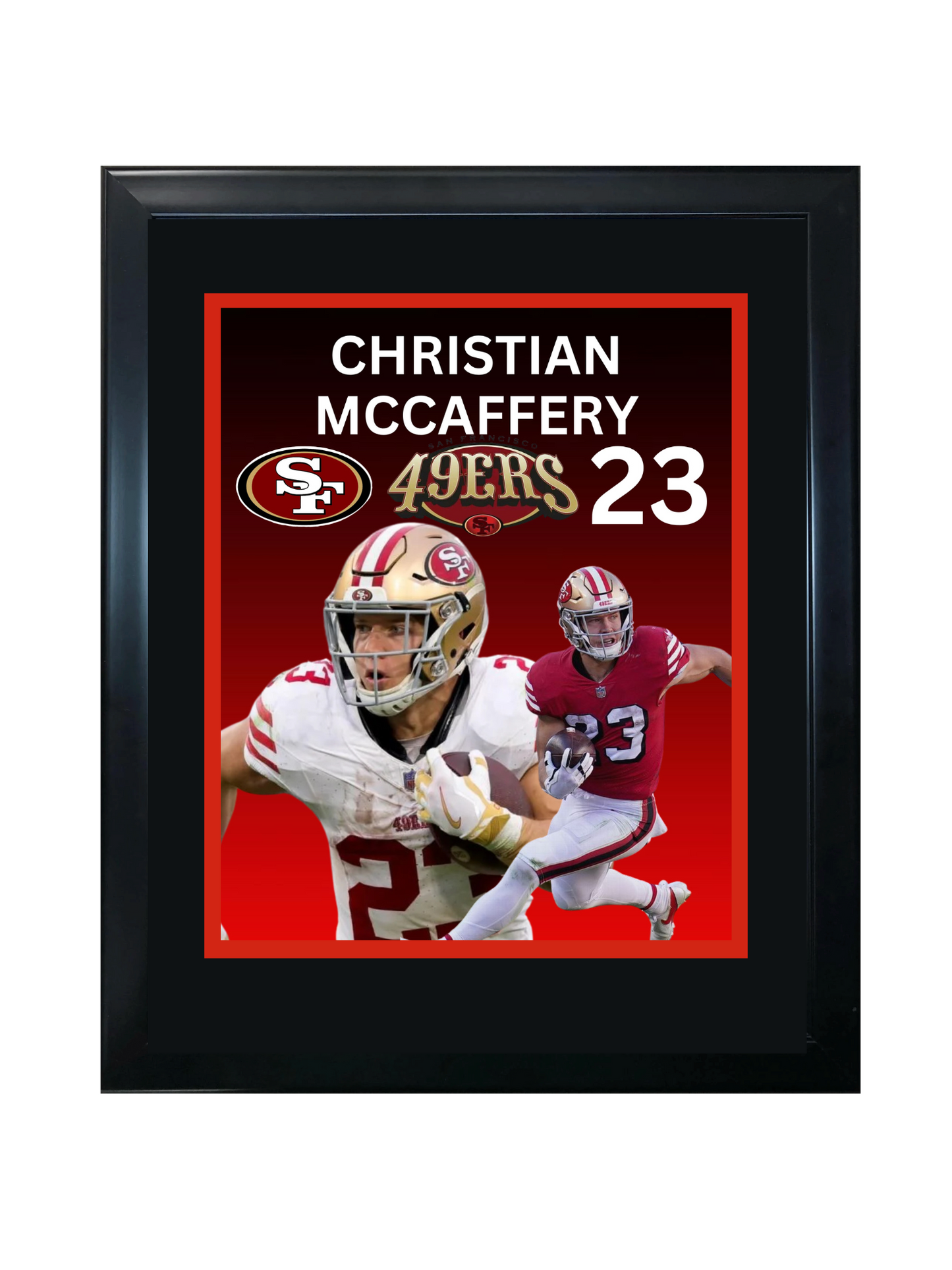CHRISTIAN MCAFFERY 11X14 FRAMED PHOTO