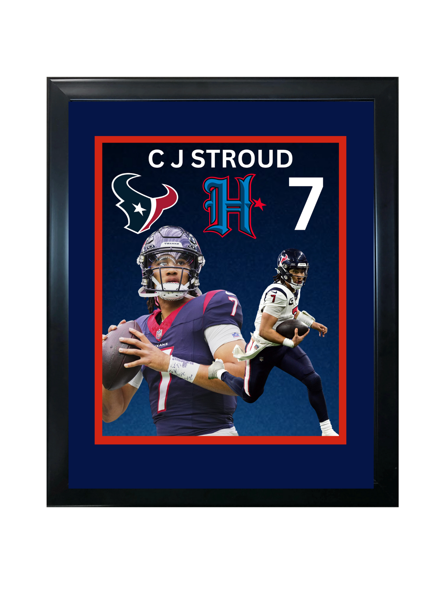 C J STROUD 11X14 FRAMED PHOTO