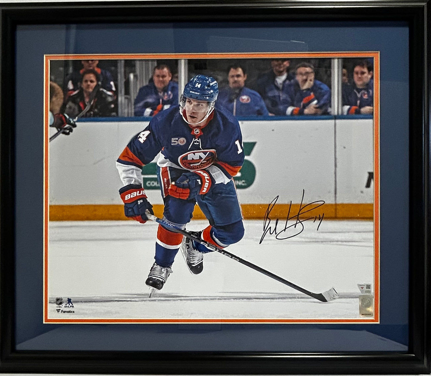BO HORVAT 16X20 SIGNED PHOTO 20X24 DOUBLE MATTED AND FRAMED CERTIFIED FANATICS