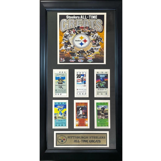 Pittsburgh Steelers All Time Greats w/ Superbowl tickets