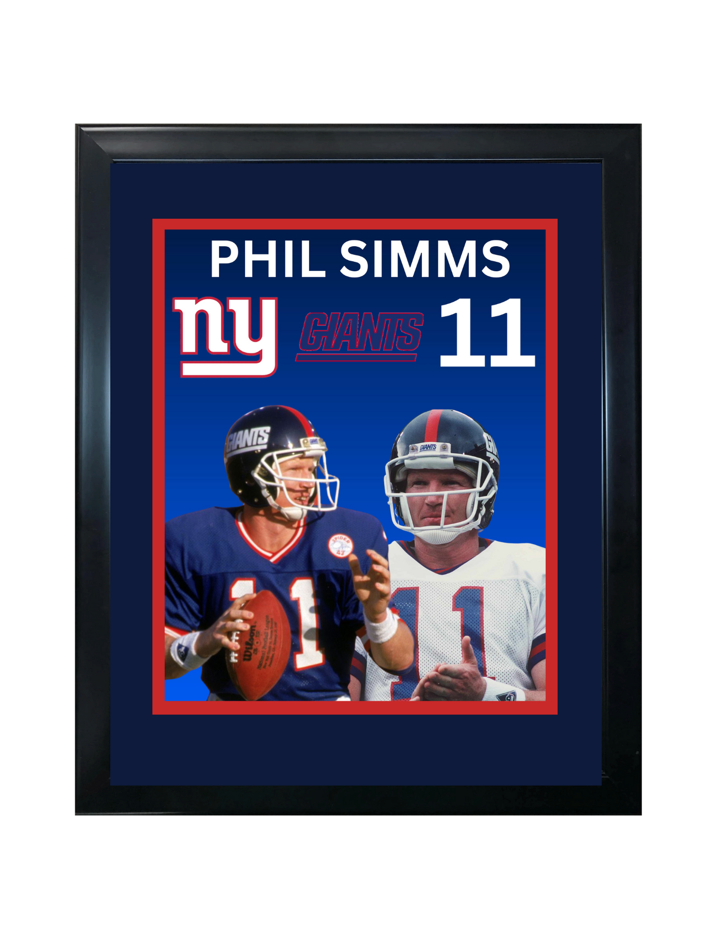PHIL SIMMS 11X14 FRAMED PHOTO