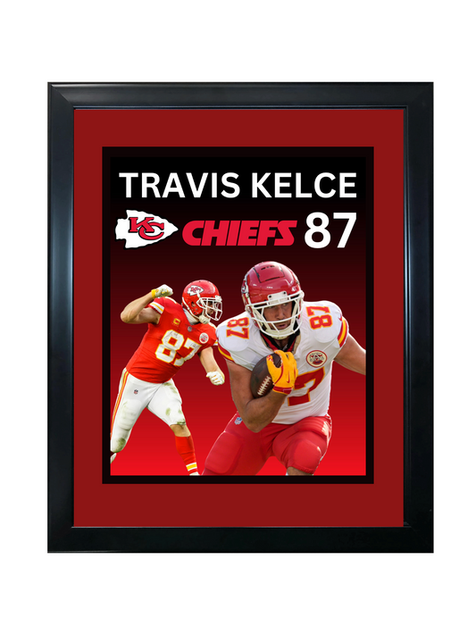 Travis Kelce framed photo 11x14