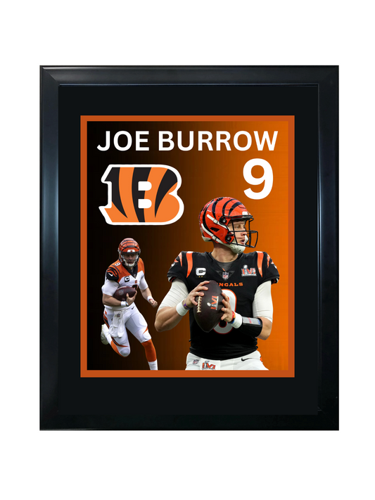 JOE BURROW 11X14 FRAMED PHOTO