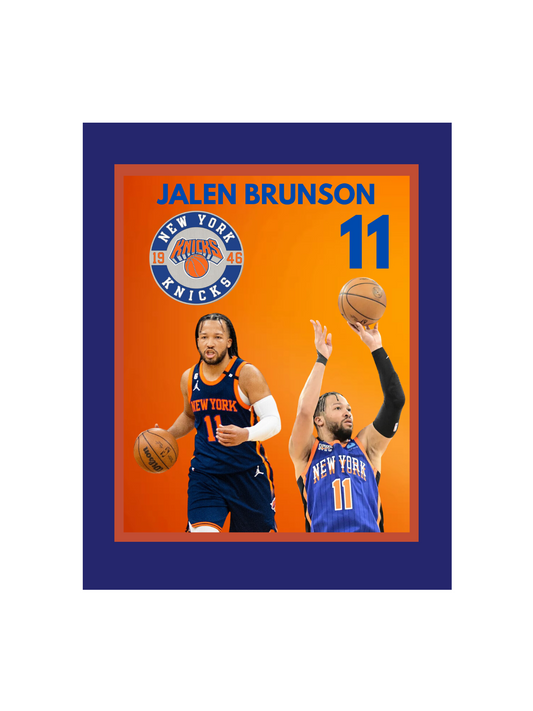 JALEN BRUNSON FRAMED 11X14 PHOTO