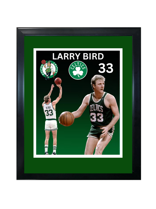 LARRY BIRD 11X14 FRAMED PHOTO