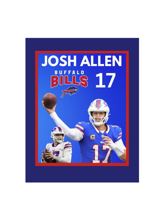 JOSH ALLEN 11X14 FRAMED PHOTO