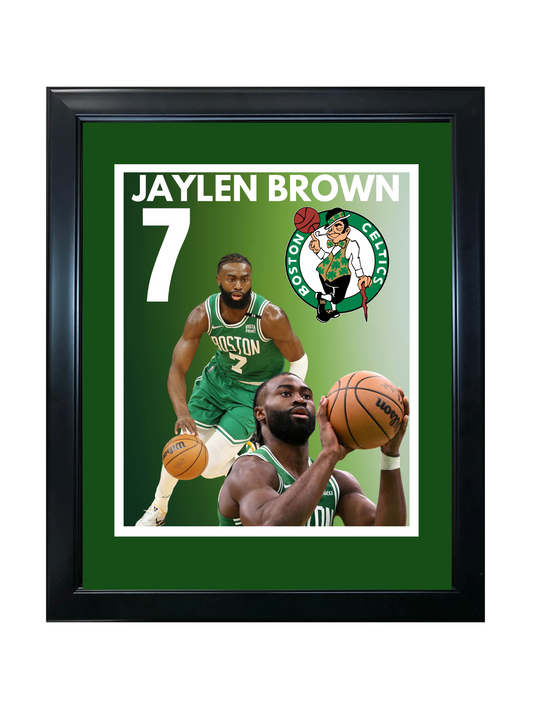 JAYLEN BROWN 11X14 FRAMED PHOTO
