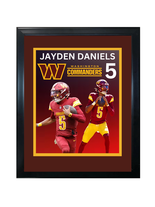 JAYDEN DANIELS 11X14 FRAMED PHOTO