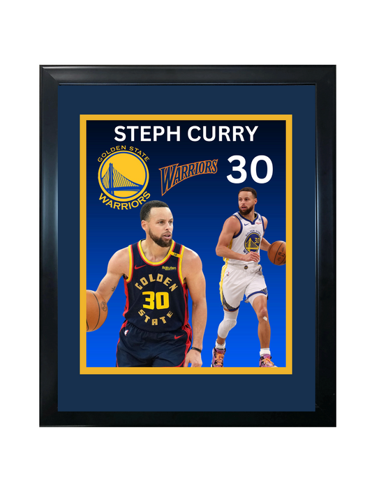 STEPH CURRY 11X14 FRAMED PHOTO