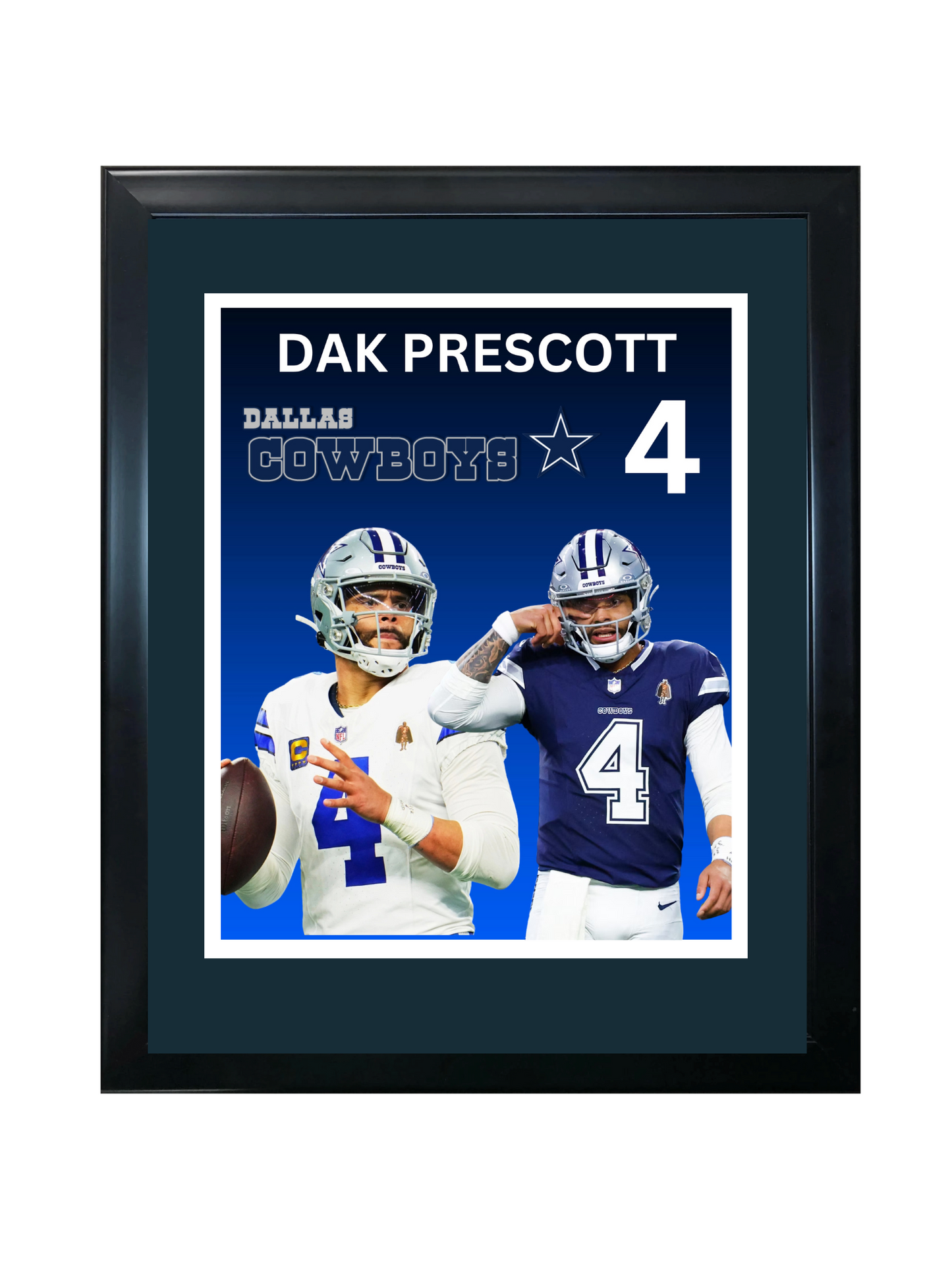 DAK PRESCOTT 11X14 FRAMED PHOTO