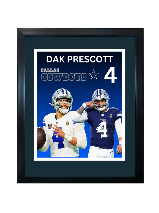 DAK PRESCOTT 11X14 FRAMED PHOTO