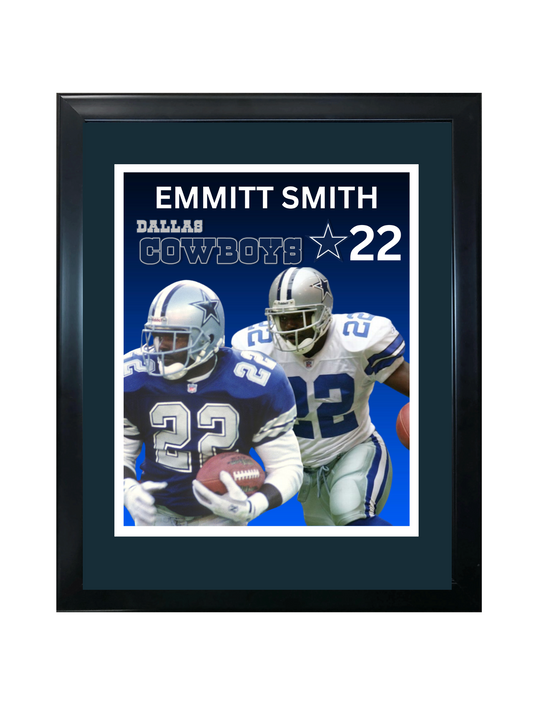 EMMITT SMITH 11X14 FRAMED PHOTO
