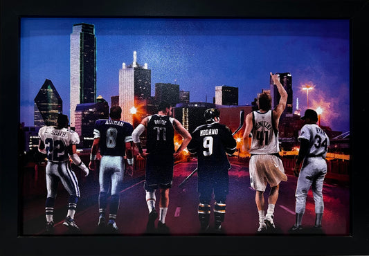 City of Dallas 12x18 framed artwork print