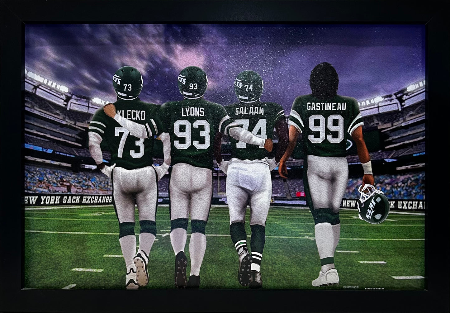 NY Sack Exchange Klecko,Salaam,Lyons,Gastineau 12x18 framed artwork print