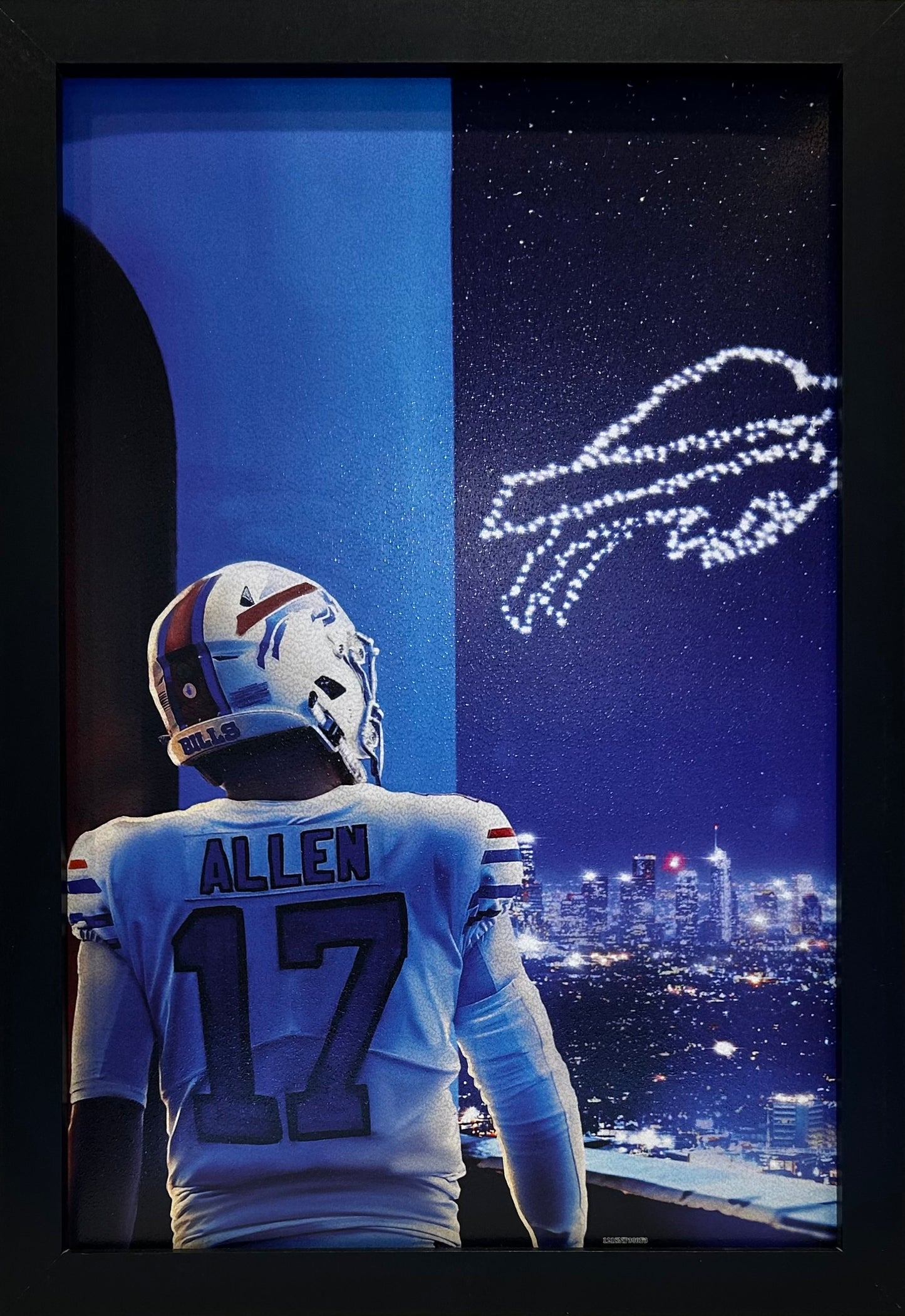 JOSH ALLEN 12X18 FRAMED ARTWORK PRINT
