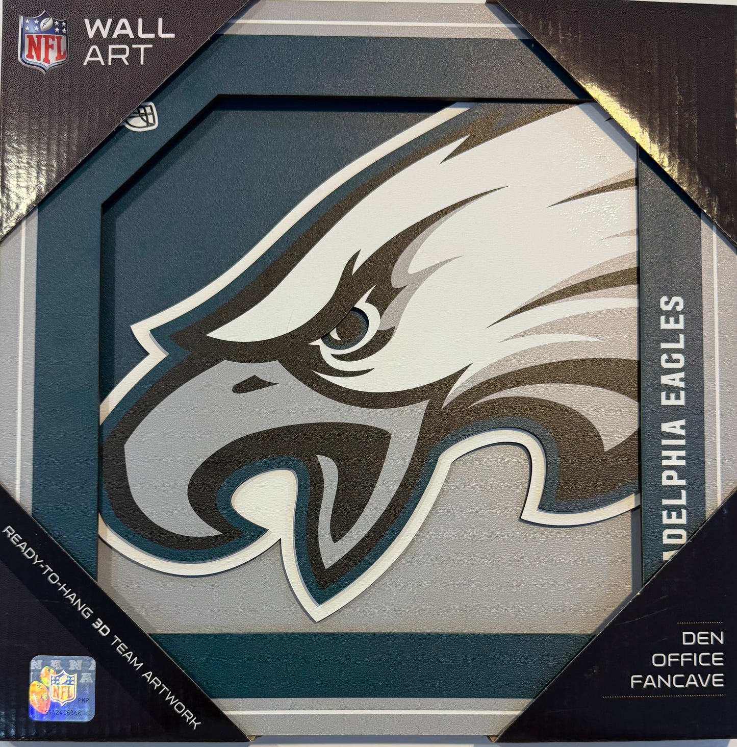 PHILADELPHIA EAGLES 12X12 LASER CUT LOGO WOOD SIGN