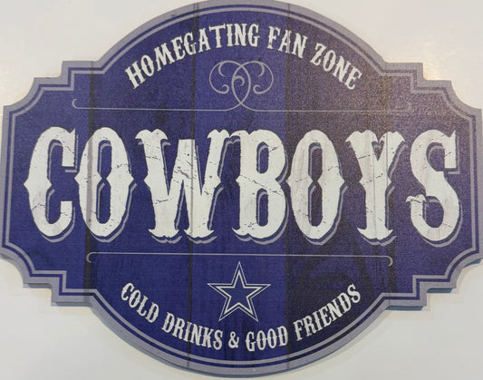 DALLAS COWBOYS 12X12 WOOD SIGN