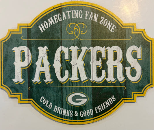 GREEN BAY PACKERS 12X12 WOOD SIGN