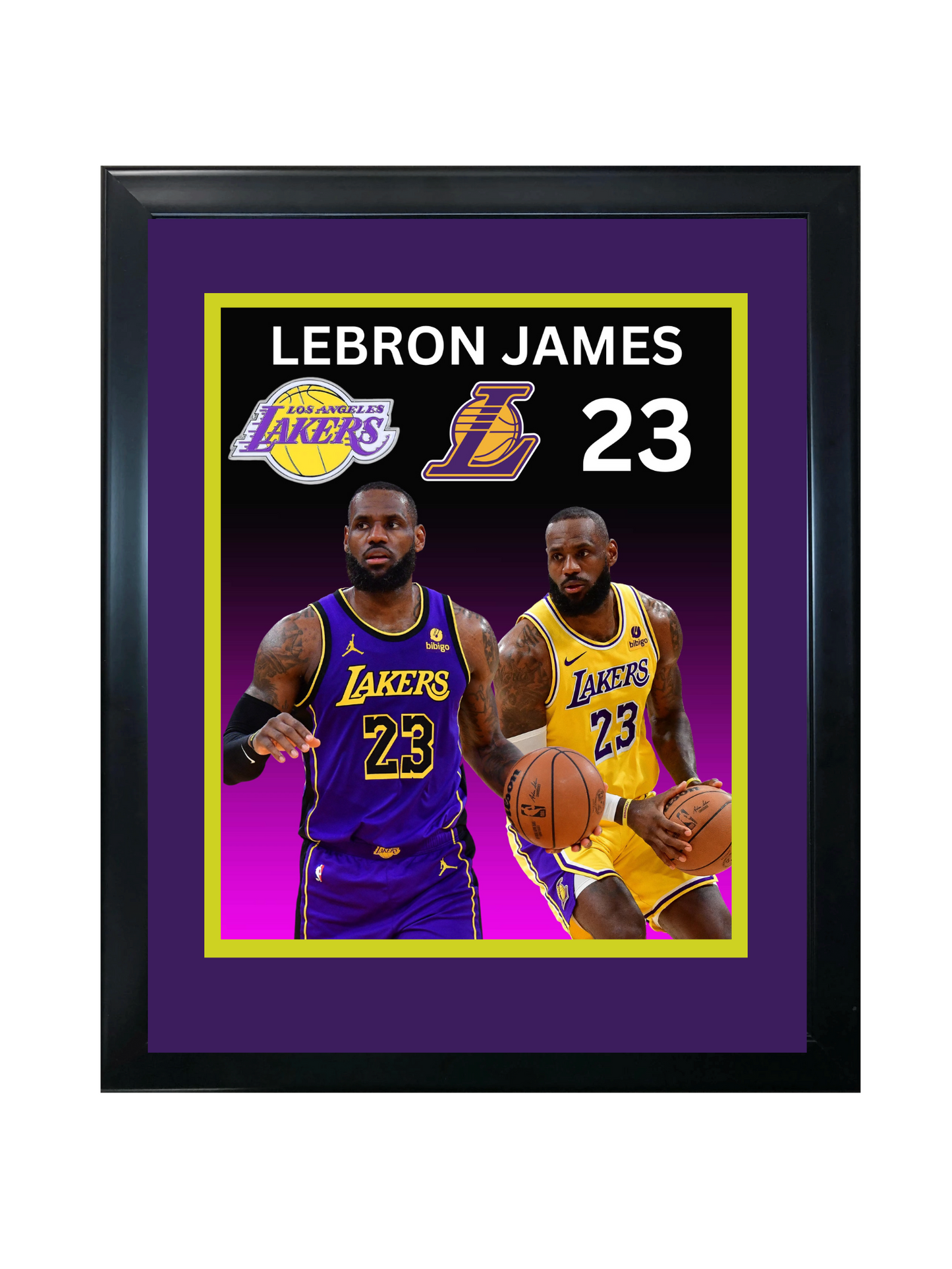 LEBRON JAMES 11X14 FRAMED PHOTO
