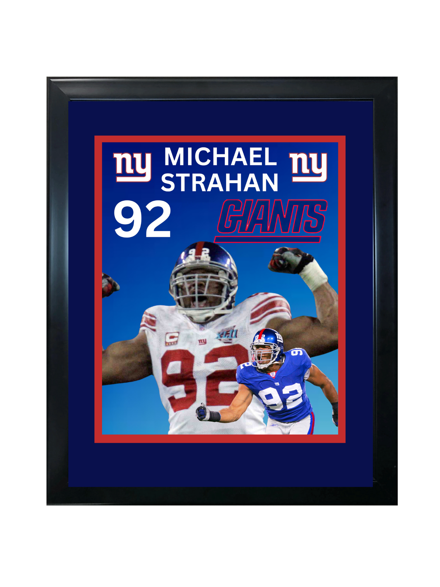 MICHAEL STRAHAN 11X14 FRAMED PHOTO