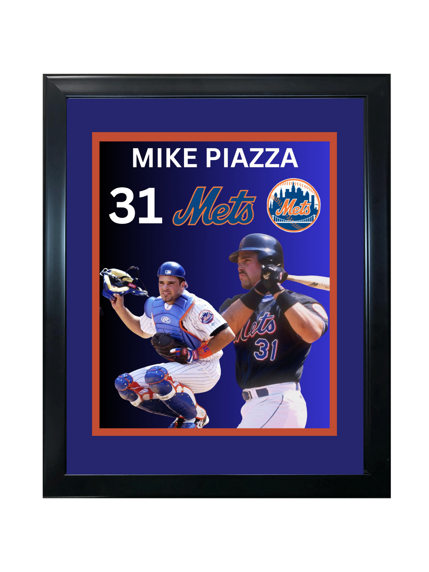 MIKE PIAZZA 11X14 FRAMED PHOTO