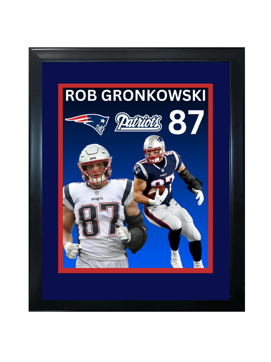 ROB GRONKOWSKI 11X14 FRAMED PHOTO