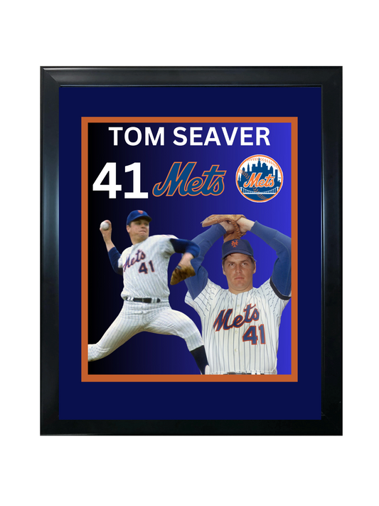 TOM SEAVER 11X14 FRAMED PHOTO