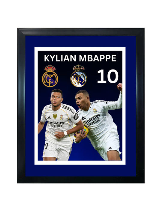 Kylian Mbappe 8x10 photo 11x14 frame double matted